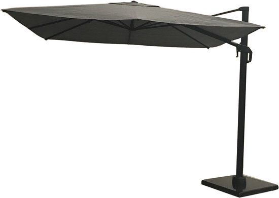 Nesling Coolfit Zweefparasol 300x300cm - Antraciet