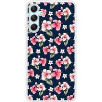 Samsung Beschermende siliconen case compatibel met Galaxy A24 4G Hibiscus Vintage