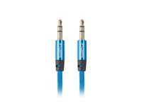 Lanberg CA-MJMJ-10CU-0010-BL audio kabel 1 m 3.5mm Blauw
