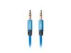 Lanberg CA-MJMJ-10CU-0010-BL audio kabel 1 m 3.5mm Blauw