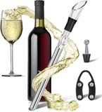 Unyqoos Inox bâtonnet refroidisseur de vin avec bec verseur et aérateur décanteur
