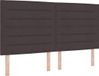 vidaXL Boxspring bed met matras Donkerbruin 180 x 200 cm Stof