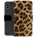 Étui portefeuille premium iPhone X / iPhone XS - léopard