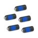 Volledige Ganter Normelementen GN 615.3-M5-K-PFB 3-M5-K-PFB schroefdraad, d1 M5, 5 stuks, zwart