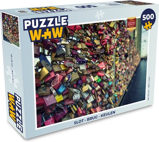 MuchoWow Puzzel Slot - Brug - Keulen - Legpuzzel - Puzzel 500 stukjes