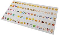 Mopec K85 Emojis Set voor lichtdoos, 85 stuks, PVC, meerkleurig, één maat