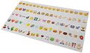 Mopec K85 Emojis Set voor lichtdoos, 85 stuks, PVC, meerkleurig, één maat