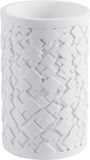 Spirella AGDA Tandenborstelhouder – Tumbler Badkamer Beker voor Tandenborstel en Tandpasta Houder – Wit – 7,3 x 11,6 cm
