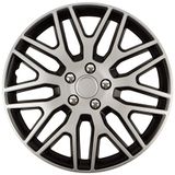 Set SUMEX Set van 4 Delaware Wieldoppen 16 inch Design Nuts Chrome Silver