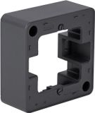 Berker Q1 opbouwraam - inbouw - 1-voudig - antraciet