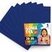 OFITURIA Eva 5 stuks kleurrijke schuimvellen voor knutselprojecten, kunst, kinderdecoratie, scrapbooking, knutseltekeningen, 20 x 30 cm, donkerblauw