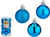 Artesania Cerd Krist+ boules de Noël - 20x - bleu clair - plastique - 4 cm