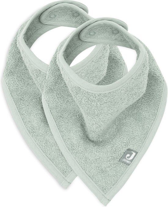 Jollein Slab Bandana Ash Green (2-pack) - Unisex - 6-30 maanden