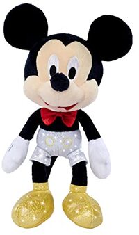 simba Disney - Sparkly Mickey Mouse, 25cm Knuffel, Pluche, vanaf 0 jaar