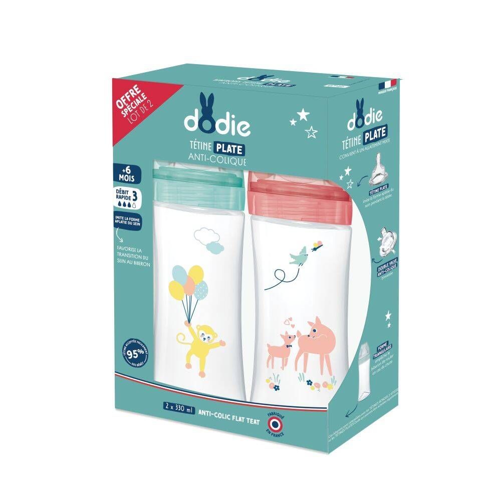 Dodie Sensation+ Anti-Colic Baby Bottle Circus 330ml - 2 Pack