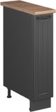 Vicco Apotheekkast Fame-Line, Donkergrijs/Antraciet, 20 cm, WB Eik