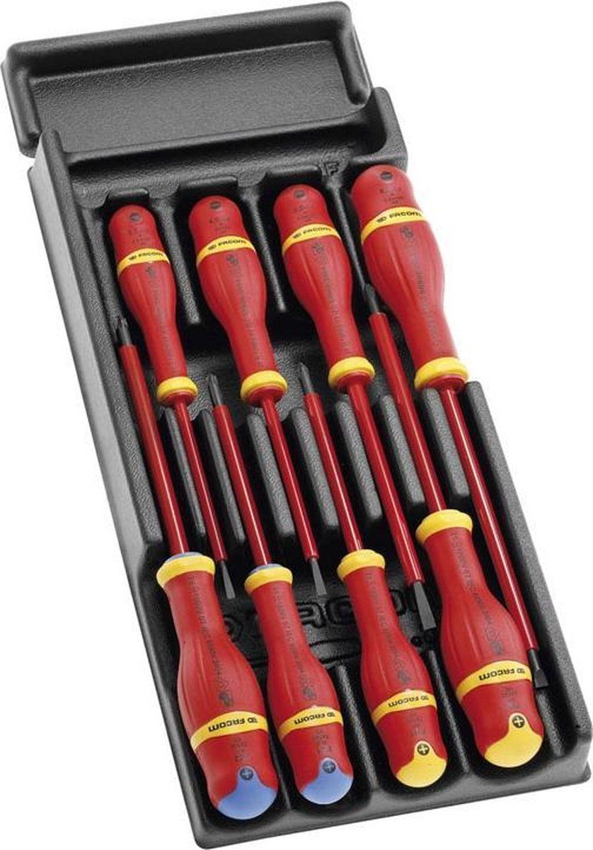 Facom Module Schroevendraaierset 8-delig Protwist Geïsoleerd 1000V - MOD.AT1VE