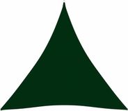 vidaXL - Zonnescherm - Driehoekig - 3,6x3,6x3,6 m - Oxford stof - Donkergroen