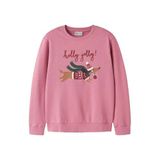 NAME IT KIDS sweater met print - roze