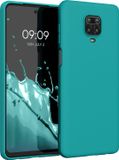kwmobile telefoonhoesje geschikt voor Xiaomi Redmi Note 9S / 9 Pro / 9 Pro Max - Hoesje voor smartphone - Back cover in mat petrol