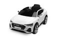 Toyz Audi e-tron Sportback elektrische auto, speelgoedvoertuig voor kinderen van 3-8 jaar - Wit