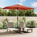 Prolenta Maison Exclusive Parasol met metalen mast, 300x200 cm, terracotta