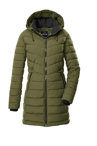 G.I.G.A. DX dames Gewatteerde parka/functionele parka in donslook met afritsbare capuchon GW 74 WMN QLTD PRK, olivgrün, 38, 43538-000