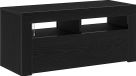 vidaXL TV-kast, 90 x 35 x 40 cm, zwart, eikenlook, houtvezel