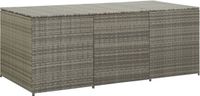 vidaXL Tuinbox 180x90x70 cm poly rattan grijs