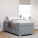 Maison Exclusive - Cadre de lit avec matelas, gris clair, 100 x 200 cm, rembourré