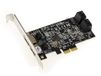 KALEA-INFORMATIQUE PCIe 4 + 2-poorts SATA en eSATA 6G-controllerkaart met Marvell 88SE9230-chipset met Raid 0 1 10 Hyperduo