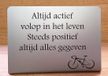 Inox "Fiets" Rouwdecoratie - 21x7x15 cm - Inox
