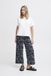 ICHI IHKATE PRINT PA23 Dames Broeken Blauw Polyester/Viscose/Elastaan