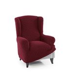 FAVERTI® Super elastische hoes voor oorfauteuil, 1-zits, 70 tot 100 cm, model Novele, bordeaux