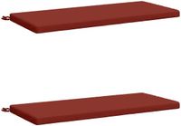 vidaXL - 2-delige - Bankkussens - SOEST - 2 - st - 100% - Polyester - Rood