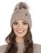 Vivisence Wintermuts dames met pompon - Beige