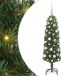 vidaXL Kunstkerstboom Groen 120 cm PVC en Staal en Kunststof