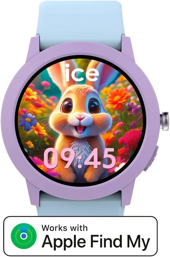 Ice-Watch ICE-Smart Junior 3.0 RD - Kindersmartwatch - 39 mm - Find My - Paars / Soft Blue
