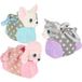 Pluchiez Pluche Hond/Poes in Tasje 3 Assorti