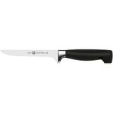 ZWILLING Uitbeenmes met vier sterren 14 cm, roestvrij speciaal staal, ergonomische kunststof handgreep, zwart [Made in Germany]