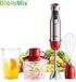 StarTech Princess Stabmixer 4-in-1 - HB1200 - Set met staafmixer - 1200 W - 6 standen - Turbo - 4 roestvrijstalen messen - Met hakmolen en smoothiebeker - Rood