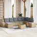 Maison Exclusive - Ensemble de jardin 9 pièces. Beige et gris clair