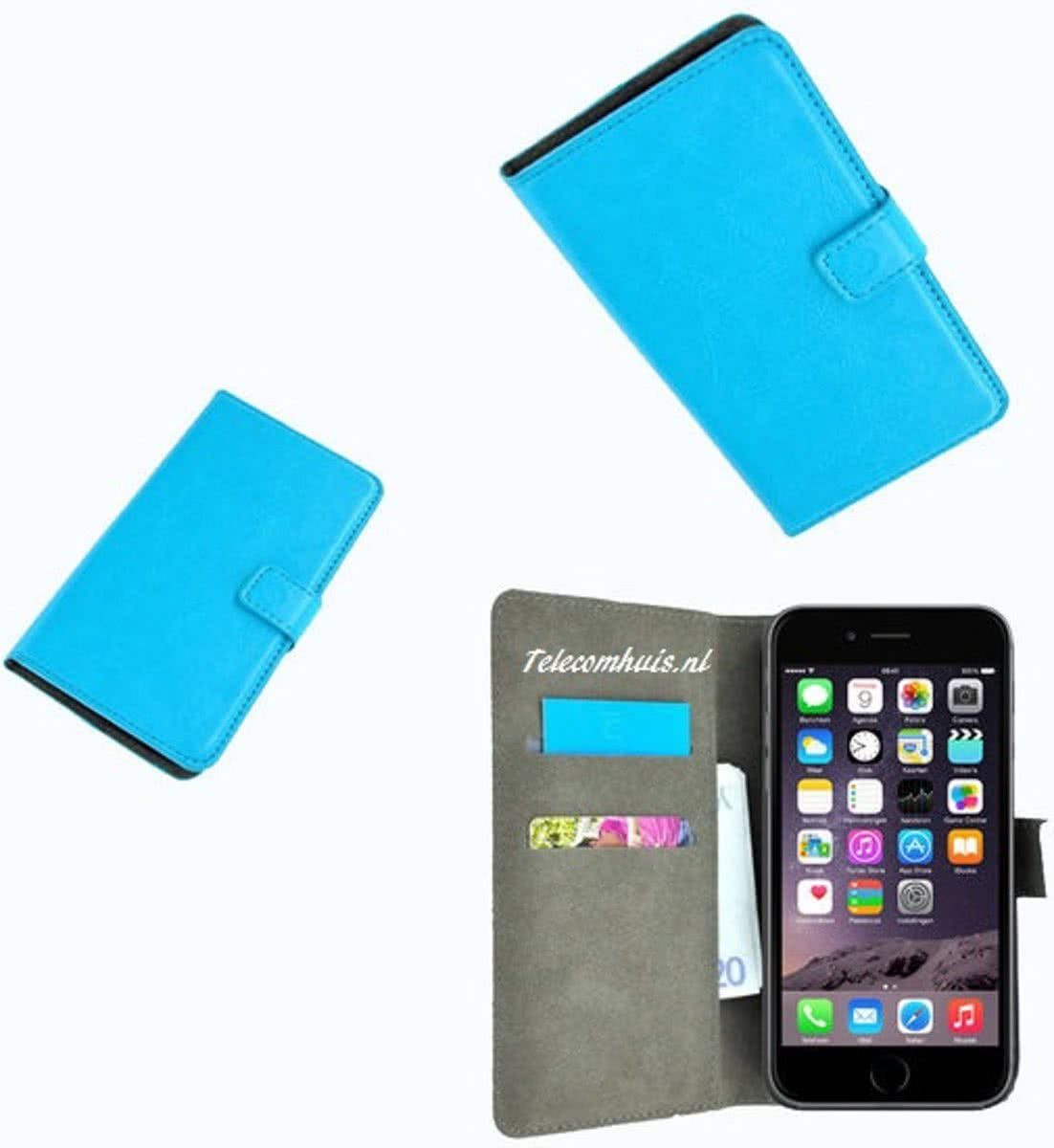 pearlycase Apple iPhone 7 Smartphone Hoesje Wallet Bookstyle Case P Turquoise