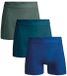 Muchachomalo Boxershort Heren – 3 Pack – Blauw – Effen – Katoen/Elastaan – Maat M