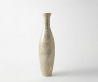 Vase Nuvia B20 x T20 x H77 cm Verre Albâtre Or Fait main