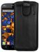 mumbi Echt leren hoesje compatibel met Wiko Darkfull hoesje leer tas case wallet, zwart