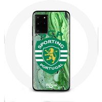 Maniacase Hoesje Samsung Galaxy S11 Plus scp sportieve portugal groene achtergrond