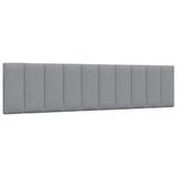 vidaXL Bedframe zonder matras, stof, lichtgrijs, 200 x 200 cm