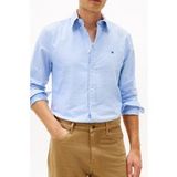 Tommy Hilfiger Oxford Dobby Regular Fit Hemd Blauw/allover Maat: S