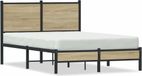 Maison Exclusive - Lit exclusif en métal, finition chêne Sonoma, sans matelas, dimensions 120x190 cm